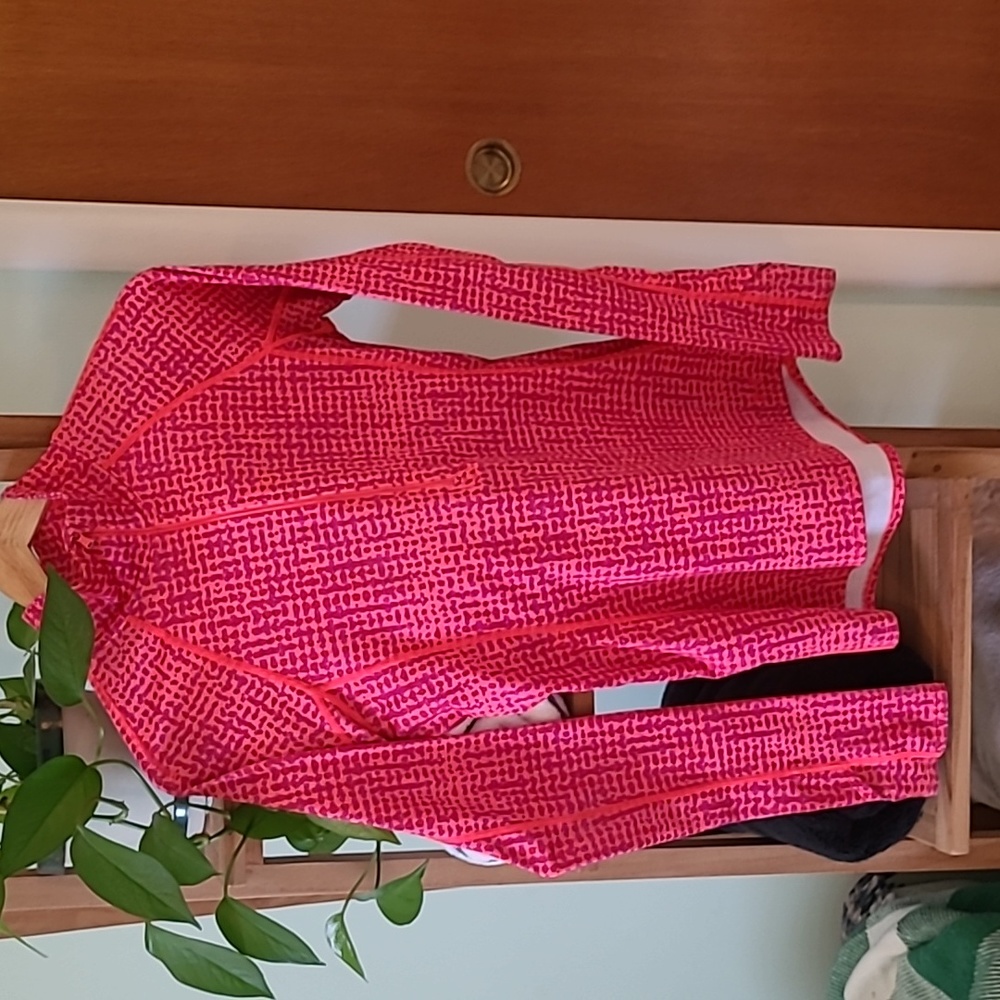 Quarter-zip workout / yoga top